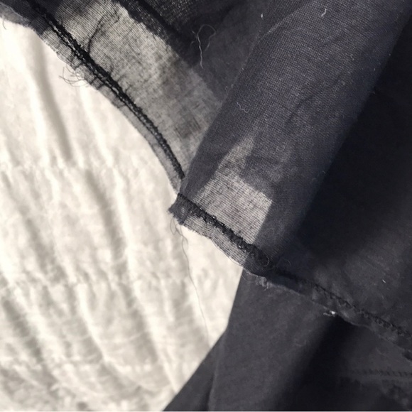 PRADA Semi-Sheer Cotton Wrap Skirt. Beautiful! Size L. Prada is on 🔥 - Picture 7 of 7